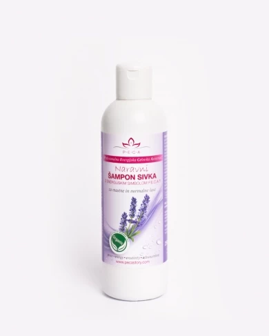 Naravni &scaron;ampon P.E.C.A. - sivka - 250 ml